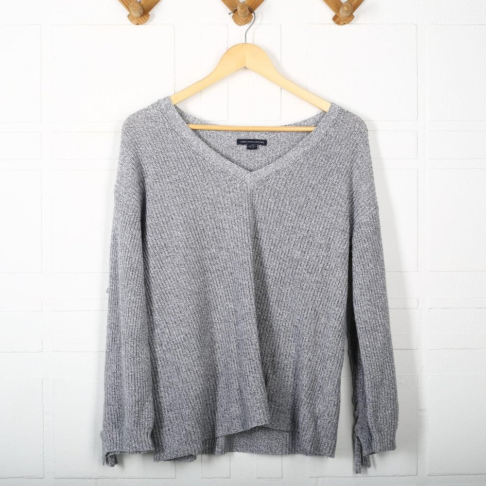 American Eagle Outfitters Grey Knitted Pullover